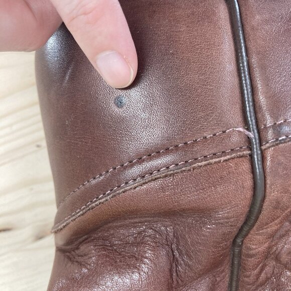 Tony Lama VTG Cowboy Boots Womens Size 7 Brown Leather Western Rodeo Pointed Toe - Picture 15 of 16